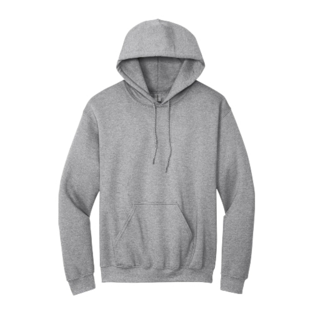 Gildan Unisex Gray Hooded Sweatshirt Heavy Blend Size Large NWOT